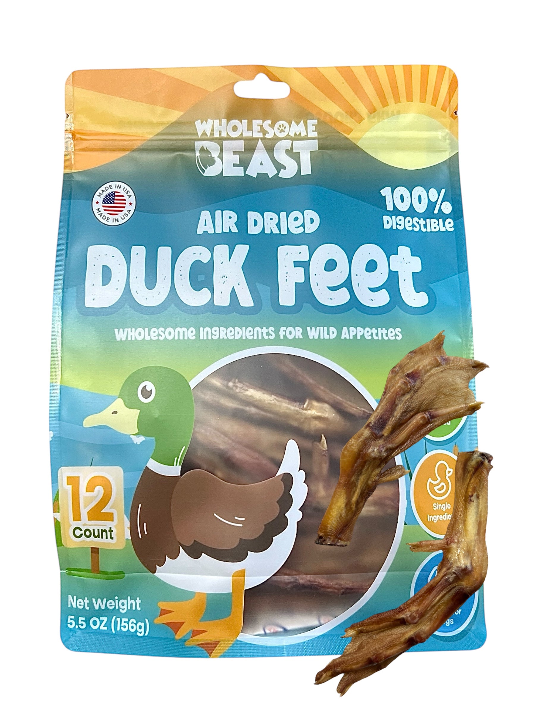 Air Dried Duck Feet